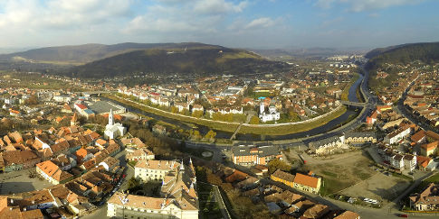 Panorame aeriene din Sighisoara